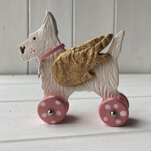 Load image into Gallery viewer, Winged Westie "Woof on Wheels"