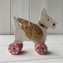 Load image into Gallery viewer, Winged Westie "Woof on Wheels"