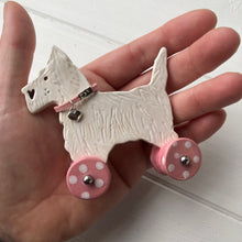 Load image into Gallery viewer, Westie &quot;Woof on Wheels&quot;
