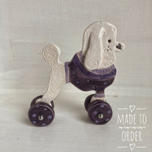 Load image into Gallery viewer, Poodle in a Jumper Woof on Wheels