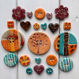 Make your own ceramic buttons & beads
