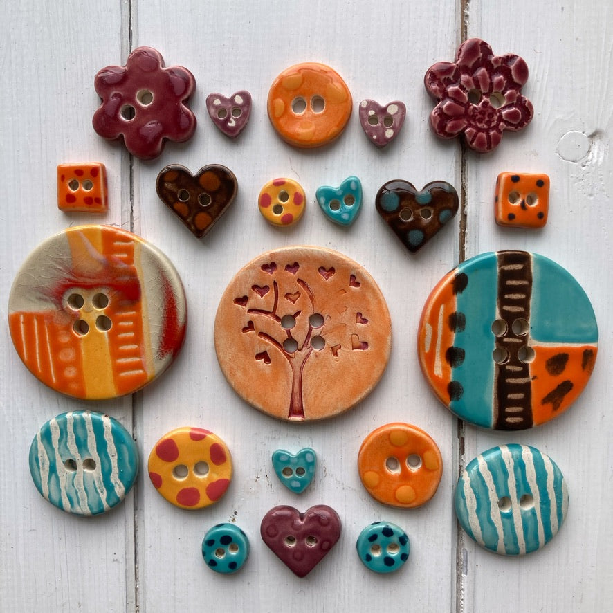 Make your own ceramic buttons & beads