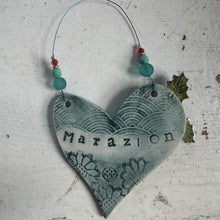 Load image into Gallery viewer, Marazion Festive Heart Decoration
