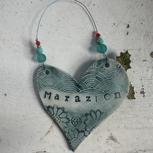 Marazion Festive Heart Decoration