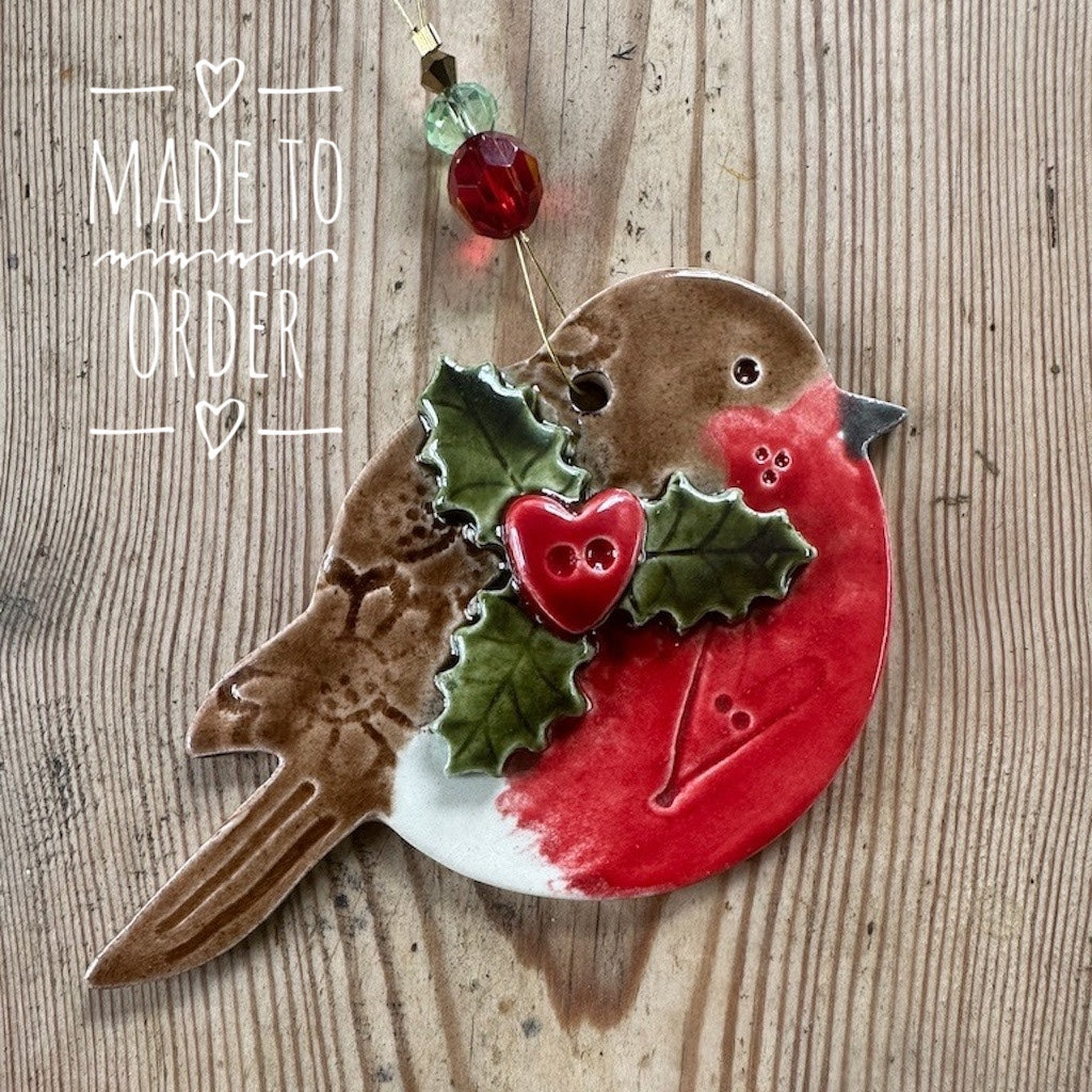 Festive Robin - Made to Order