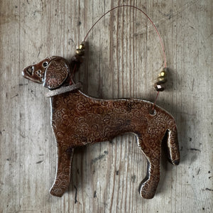 Liver Curly Coated Retriever Decoration