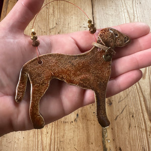 Liver Curly Coated Retriever Decoration