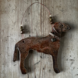 Liver Curly Coated Retriever Decoration