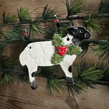 Load image into Gallery viewer, Festive Sheep Decoration

