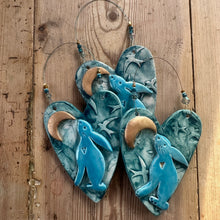 Load image into Gallery viewer, Moon Gazing Hare Heart Decoration
