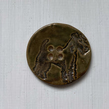 Load image into Gallery viewer, Terrier Ceramic Dog Buttons 4.5cm
