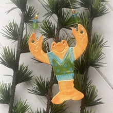 Load image into Gallery viewer, Ceramic Lobster in a green tank top

