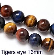 Load image into Gallery viewer, Tigers Eye 16mm Beads
