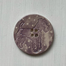 Load image into Gallery viewer, Terrier Ceramic Dog Buttons 4.5cm
