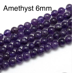 Amethyst 6mm beads