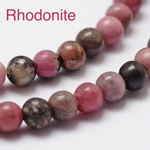 Rhodonite beads