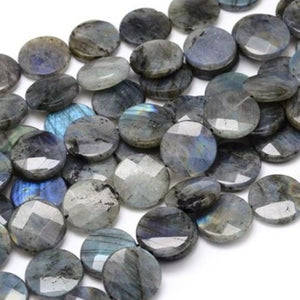 Labradorite Faceted Discs