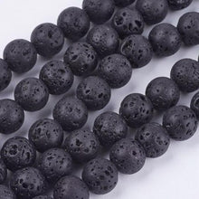 Load image into Gallery viewer, Lava Beads - Black 14mm

