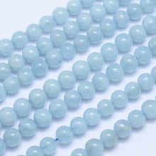 Load image into Gallery viewer, Aquamarine 8mm Grade A beads
