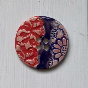 Flora Day Buttons 4.5cm