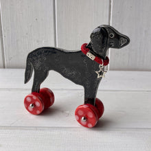 Load image into Gallery viewer, Black Curly Retriever &quot;Woof on Wheels&quot;
