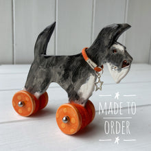 Load image into Gallery viewer, Black Schnauzer &quot;Woofs on Wheels&quot;
