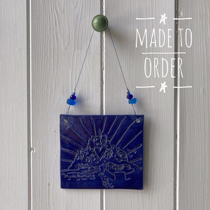 Royal Blue St Michael's Mount Decoration