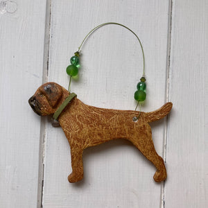 Border Terrier Ceramic Decoration