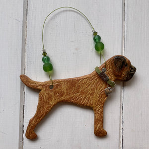 Border Terrier Ceramic Decoration