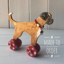 Load image into Gallery viewer, Boxer - Woof on Wheels - Ceramic Ornament
