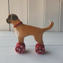 Load image into Gallery viewer, Boxer - Woof on Wheels - Ceramic Ornament
