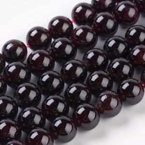 Garnet bead strands