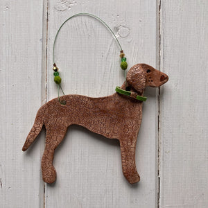 Liver Curly Coated Retriever Decoration