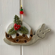 Load image into Gallery viewer, Cute Christmas Pudding Snail

