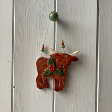 Load image into Gallery viewer, Festive Coo - Highland Cow
