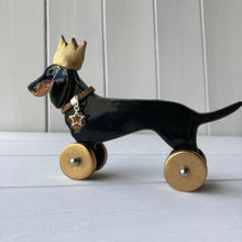 Load image into Gallery viewer, Dachshund in a Party Hat - Woof on Wheels

