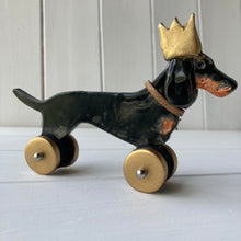 Load image into Gallery viewer, Dachshund in a Party Hat - Woof on Wheels

