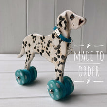 Load image into Gallery viewer, Dalmatian &quot;Woof on Wheels&quot;
