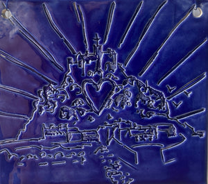 Royal Blue St Michael's Mount Decoration