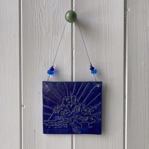 Royal Blue St Michael's Mount Decoration