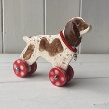 Load image into Gallery viewer, Spaniel Woof on Wheels (docked tail)
