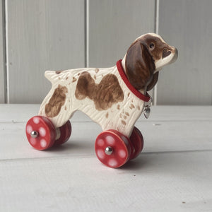 Spaniel Woof on Wheels (docked tail)