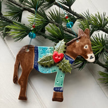 Load image into Gallery viewer, Festive Donkey in a Jumper
