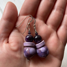 Load image into Gallery viewer, Amethyst Drop Earrings
