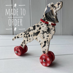 Setter "Woof on Wheels"