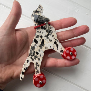 Setter "Woof on Wheels"