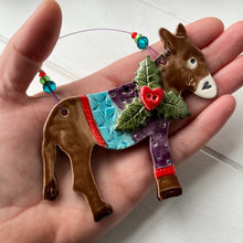 Load image into Gallery viewer, Festive Donkey in a Jumper
