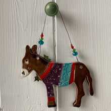 Load image into Gallery viewer, Festive Donkey in a Jumper
