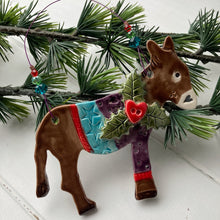 Load image into Gallery viewer, Festive Donkey in a Jumper
