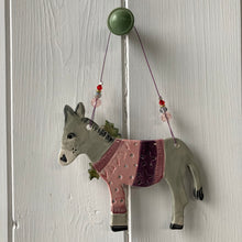 Load image into Gallery viewer, Festive Donkey in a Jumper
